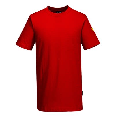 Portwest Red Short Sleeve T-Shirt, UK- XXL
