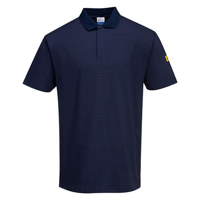 Portwest AS21 Navy ESD-Safe Polo Shirt, UK- M