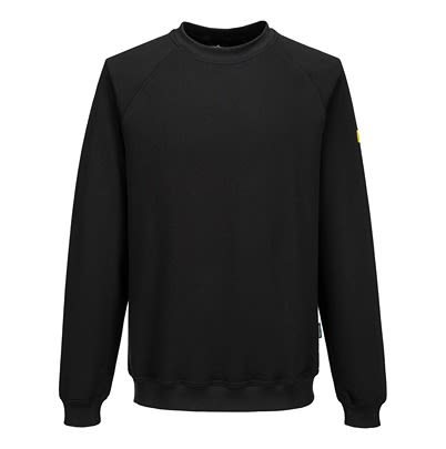 Portwest AS24 Black Work Sweatshirt XXL