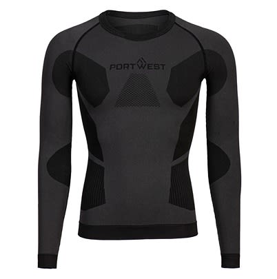 Portwest Charcoal Polyamide Base Layer, XL