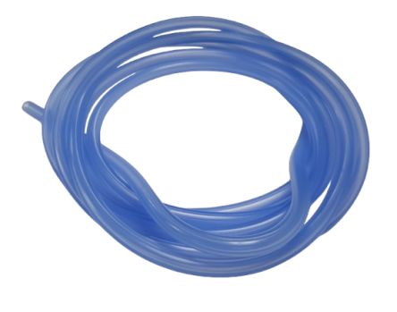RS PRO Silicone, Flexible Tube, 2.3mm ID, 5.5mm OD, Blue, 2m
