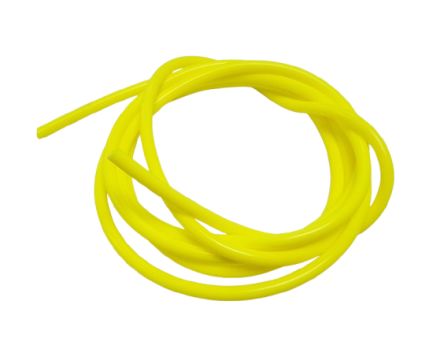 RS PRO Silicone, Flexible Tube, 2.3mm ID, 5.5mm OD, Yellow, 2m