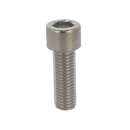 RS PRO Black Stainless Steel Hex Screw, DIN 912, M6 x 14mm