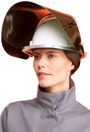 EDC PROTECTION Green Flip Up PC Face Shield with Face Guard, Resistant To Heat
