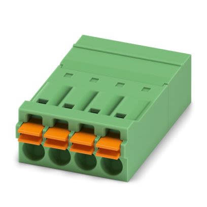 Phoenix Contact PCB Connector, 4-Contact, 3.5mm Pitch, PCB Mount, 1-Row, Push In Spring Termination