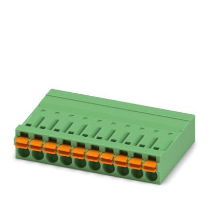 Phoenix Contact PCB Connector, 10-Contact, 3.5mm Pitch, PCB Mount, 1-Row, Push In Spring Termination