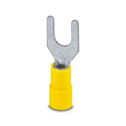 Phoenix Contact Insulated Fork Terminal, 11AWG to 9AWG Polyamide, Yellow