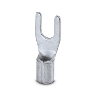 Phoenix Contact Uninsulated Fork Terminal, 13AWG to 9AWG, Silver