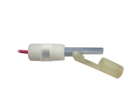 Gems Sensors LS-7 Series Horizonal Side Mount Level Switch Level Sensor, SPST Output, Polypropylene Body