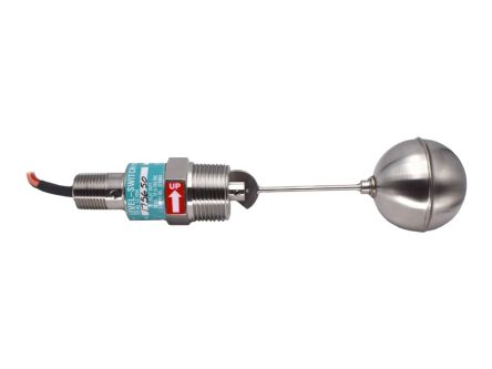 Gems Sensors LS-2050 Series Side Mount Level Switch Level Sensor, SPDT Output, 316 Stainless Steel Body