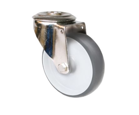 Guitel Hervieu Swivel Castor Wheel, 70kg Capacity, 80mm Wheel