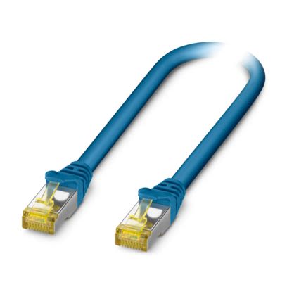 Phoenix Contact, 7m Cat6a, Blue, Shielded Shielded, Terminated LSZH Sheath