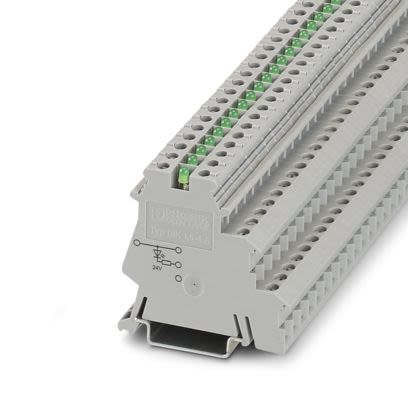 Phoenix Contact 2715762 Grey, 4mm², 2-Level, Screw Termination