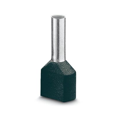 Phoenix Contact Insulated Ferrule, 12mm Pin Length, 2.3mm Pin Diameter, Black