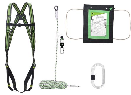 KRATOS SAFETY with Fall Arrester, Harness, Jute Bag, Karabiner