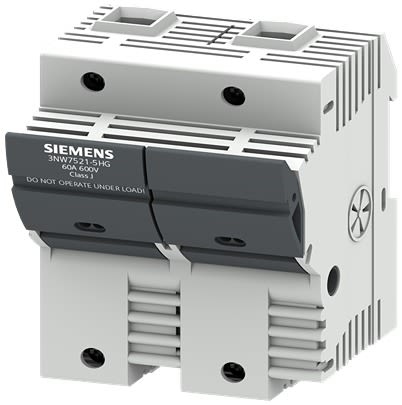 Siemens 60A Fuse Holder for 118mm Fuse, 2P, 600V