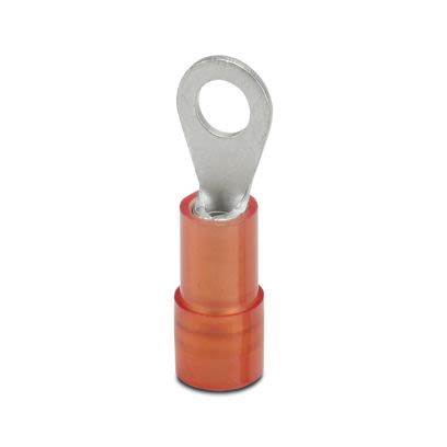 Phoenix Contact Insulated Ring Terminal, M3.5mm Stud Size, Red
