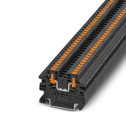 Phoenix Contact 1291482 Black, 2.5mm², 1-Level, Push In Termination