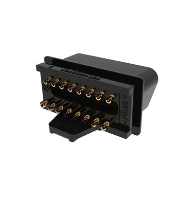 Schutzinger, OBDST 7388 Automotive Connector Plug Black PCB Mount, Solder Pin Termination RS OBDST 7388 AURO / 24V / SW
