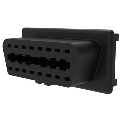 Schutzinger, OBDBU 7632 Automotive Connector Socket Black PCB Mount, Solder Pin Termination RS OBDBU 7632 Au / 12V / SW