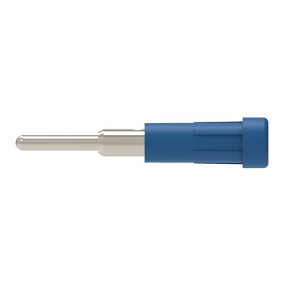 Schutzinger Blue Female Banana Connector, 2mm Connector, Pin Termination, 10A, 30 V ac, 60 V dc, Nickel Plating