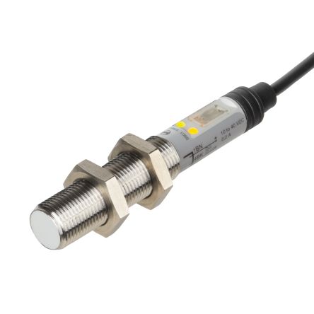 Carlo Gavazzi Capacitive Barrel Proximity Sensor, M12, 4 mm Detection, IO-Link NO/NC, 12 → 36 V dc