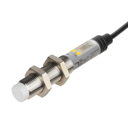 Carlo Gavazzi Capacitive Barrel Proximity Sensor, M12, 8 mm Detection, IO-Link NO/NC, 12 → 36 V dc