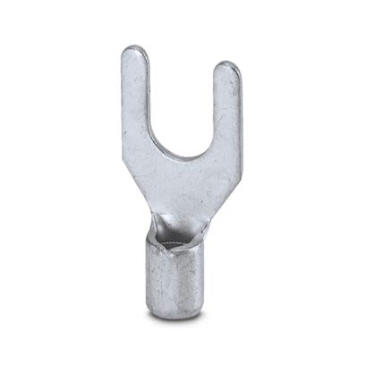 Phoenix Contact Uninsulated Fork Terminal, 13AWG to 9AWG, Silver