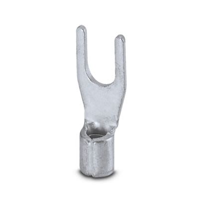 Phoenix Contact Uninsulated Fork Terminal, 17AWG to 13AWG, Silver