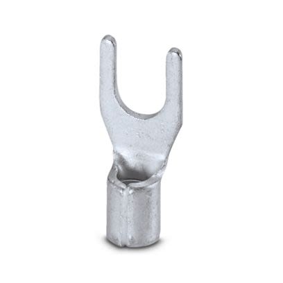 Phoenix Contact Uninsulated Fork Terminal, 13AWG to 9AWG, Silver