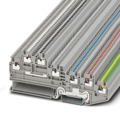 Phoenix Contact 1099906 Grey, 0.14 → 1.5mm², 1-Level, Push In Termination