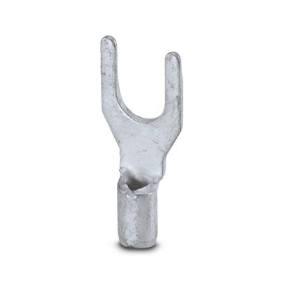 Phoenix Contact Uninsulated Fork Terminal, 20AWG to 17AWG, Silver