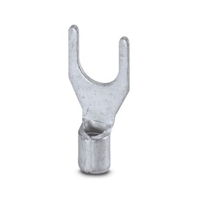 Phoenix Contact Uninsulated Fork Terminal, 17AWG to 13AWG, Silver