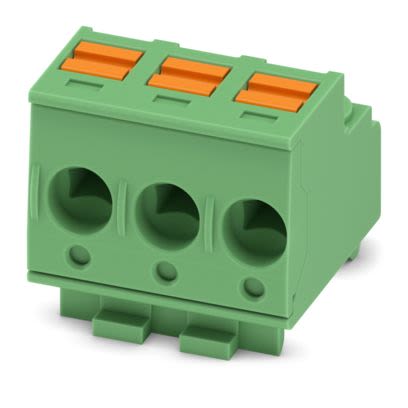 Phoenix Contact PCB Connector, 3-Contact, 5mm Pitch, PCB Mount, 1-Row, Push In Spring Termination