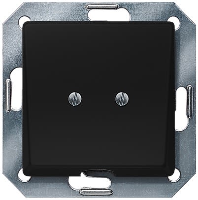 Siemens Black 1 Gang Face Plate Thermoplastic Outlet Plate
