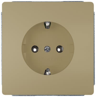 Siemens 5UB18 Gold Electrical Socket, 16A, Schuko