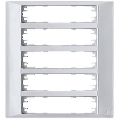 Siemens Aluminium 5 Gang Mounting Plate Thermoplastic Mounting Frame