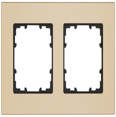 Siemens Yellow 2 Gang Mounting Plate Aluminium Mounting Frame
