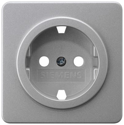 Siemens 5UH10 Silver Electrical Socket, Schuko
