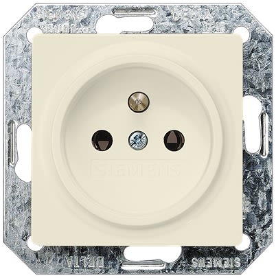 Siemens 5UB13 White 3 Gang Electrical Socket, 3 Poles, 16A, CEE