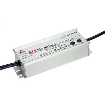 MEAN WELL LED Driver, 20V Output, 60W Output, 3A Output, Constant Current / Constant Voltage Dimmable