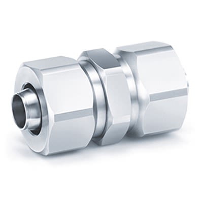 SMC KFG2H Series Straight Fitting, NPT 1/2 to NPT 1/2, Threaded Connection Style, KFG2H1395-00