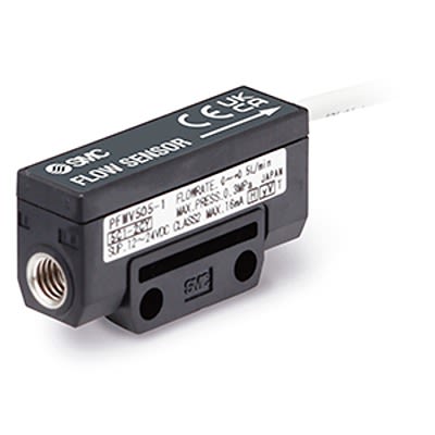 SMC PFMV5 Series Flow Switch Flow Sensor for Air, Gas, Liquid, Water, 3 L/min Max