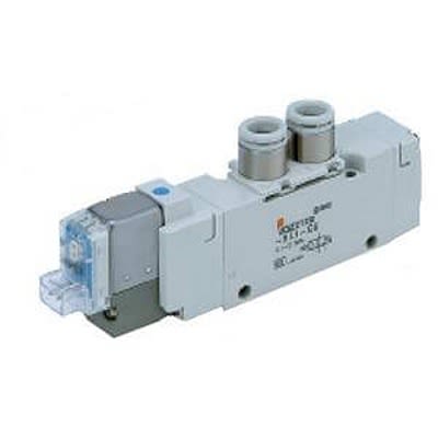 SMC 5 Port Solenoid Valve Pneumatic Solenoid Valve - Solenoid/Solenoid Rc 1 VQZ3121 Series 220V ac