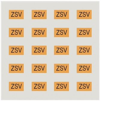 Siemens Orange Adhesive Label Sheet, Pack of 20EA