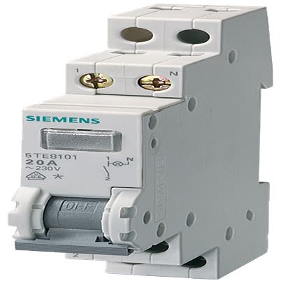 Siemens 1 Pole Panel Mount Isolator Switch - 20A Maximum Current, 0.7W Power Rating
