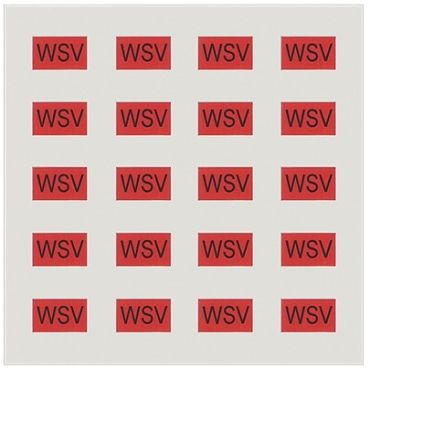 Siemens Red Adhesive Label Sheet, Pack of 20EA