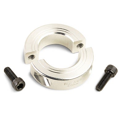 Ruland Shaft Collar, Two Piece, Clamp, Bore 36mm, OD 57mm, W 15mm, Aluminium