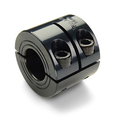 Ruland Shaft Collar, Two Piece, Clamp, Bore 10mm, OD 24mm, W 19.6mm, Steel