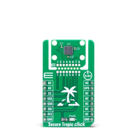 MikroElektronika Secure Tropic Click Sensor Add-On Board Add On Board for Cryptographic Coprocessor and Secure Storage